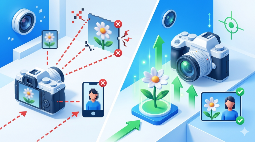 디지털 줌 대신 가까이 가서 찍는 이유